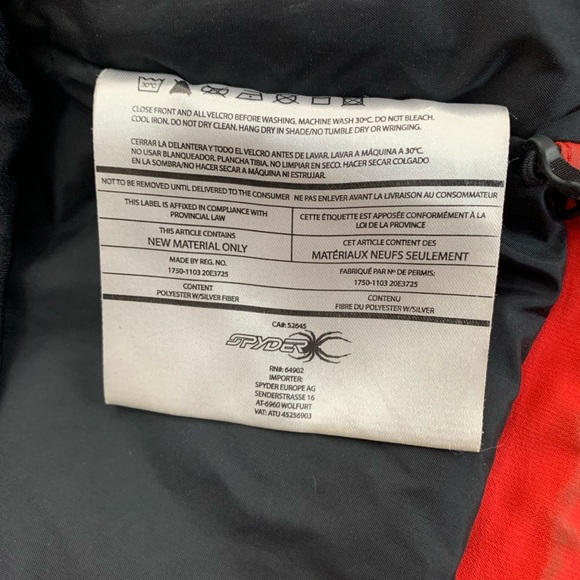 Spyder Women's Red and White Reflective Ski Jacket, Size 12 - Picture 4 of 6